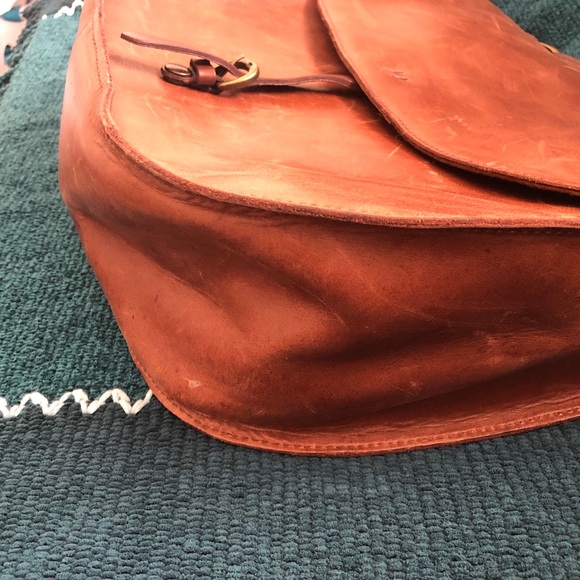 Brown Leather J Crew Saddlebag - Picture 3 of 10